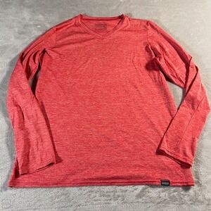 Patagonia Women's Capilene Base Layer Daily‎ Outdoor Hiking Casual L Orange